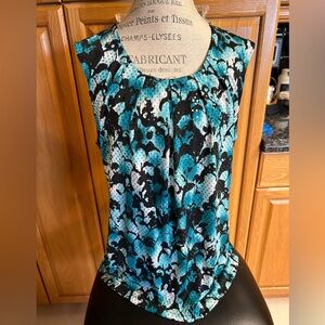 Beautiful Alfani Sleeveless Blouse with clear sequin embellishments. Size XL.